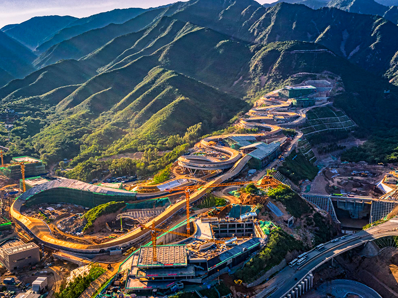 Wooden Sunshade And Ancillary Works For The Beijing Winter Olympics Luge Center